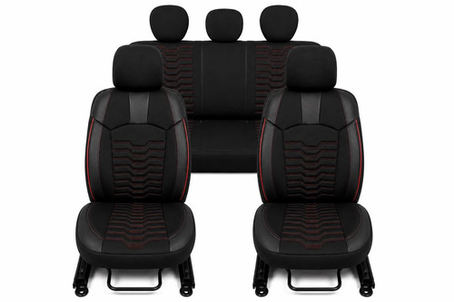 Seat covers black - seat, saab