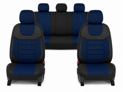 Seat covers black - black, blue