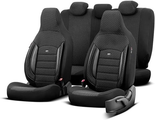 Black seat covers for - black, 9-3